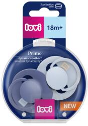 LOVI Set suzete din silicon pentru +18 luni Dynamic Prime Baby Blue/Blue 34/419, 2 bucati, LOVI