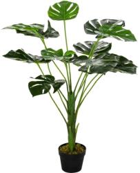 Art Planta artificiala, monstera cu ghiveci, verde, 85 cm (AR081730) - edanco
