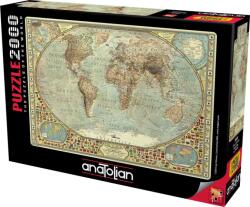 Anatolian Пъзел, Anatolian, Световна карта, 2000 части (P3935)