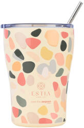 Estia Home Art Coffee Mug Save The Aegean Reciclabil Pahar Termos Oțel inoxidabil Fără BPA 350ml Hue Pebbles cu Pai 01-31718 (01-31718)