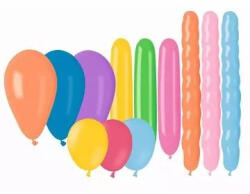  Vegyes, színes léggömb szett - 25 db (167360)