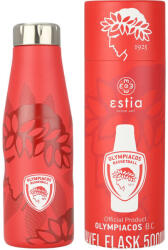 Estia Home Art Travel Flask Save the Aegean Sticlă Termos Oțel inoxidabil Fără BPA 500ml Olympiakos BC 00-27179 (00-27179)