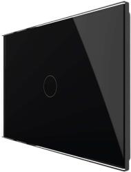 LIVOLO Intrerupator simplu wireless cu touch Livolo din sticla - standard italian, negru, VL-FC1R-3G-12 (VL-FC1R-3G-12)
