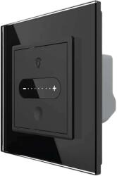 LIVOLO Intrerupator Simplu Cap Scara / Cruce cu Variator Livolo cu Rama din Sticla, ZigBee - Serie Noua, negru, VL-FC1SDZ-2BP-12 (VL-FC1SDZ-2BP-12)