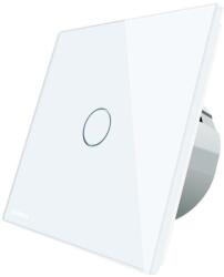 LIVOLO Intrerupator cu revenire Livolo cu touch din sticla, alb, VL-C701H-11 (VL-C701H-11)