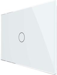 LIVOLO Intrerupator simplu cu touch Livolo din sticla - standard italian, alb, VL-FC1-3G-11 (VL-FC1-3G-11)