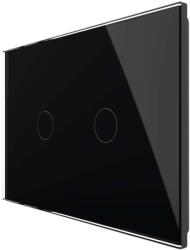 LIVOLO Intrerupator Dublu Cap Scara / Cruce Wi-Fi cu Touch LIVOLO, standard italian Serie Noua, negru, VL-FC2SNY-3G-12 (VL-FC2SNY-3G-12)