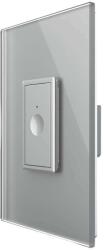 LIVOLO Intrerupator Simplu cu Touch Livolo cu Rama Din Sticla 1M, Zigbee - Serie Noua, gri, VL-FC1Z-1IP-15 (VL-FC1Z-1IP-15)