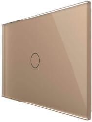 LIVOLO Intrerupator Simplu Wi-Fi cu Touch LIVOLO din Sticla, standard Italian Serie Noua, auriu, VL-FC1NY-3G-13 (VL-FC1NY-3G-13)