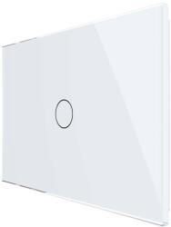 LIVOLO Intrerupator cap scara/cruce wireless cu touch Livolo din sticla - standard italian, alb, VL-FC1SR-3G-11 (VL-FC1SR-3G-11)
