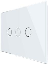 LIVOLO Intrerupator Triplu Cap Scara / Cruce Wi-Fi cu Touch LIVOLO, standard italian Serie Noua, alb, VL-FC3SNY-3G-11 (VL-FC3SNY-3G-11)