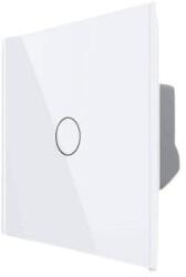 LIVOLO Intrerupator Cap scara / Cruce Wireless cu Touch Livolo din Sticla, Serie Noua, alb, VL-FC1SR-2G-2W (VL-FC1SR-2G-2W)