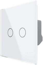 LIVOLO Intrerupator Dublu Cap Scara / Cruce cu Variator si Touch LIVOLO - Serie Noua, alb, VL-FC2SD2-2G-11 (VL-FC2SD2-2G-11)