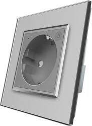 LIVOLO Priza inteligenta pentru perete Livolo ZigBee, 16A, Wi-Fi, Compatibil cu Alexa si Google Home, gri, VL-FCTC16AZ-2IP-15 (VL-FCTC16AZ-2IP-15)