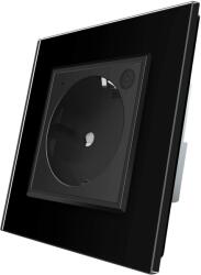 LIVOLO Priza inteligenta pentru perete Livolo ZigBee, 16A, Wi-Fi, Compatibil cu Alexa si Google Home, negru, VL-FCTC16AZ-2BP-12 (VL-FCTC16AZ-2BP-12)
