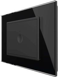 LIVOLO Intrerupator simplu cu touch Livolo cu rama din sticla, protocol ZigBee, standard Italian - Serie noua, negru, VL-FC1Z-3BP-12 (VL-FC1Z-3BP-12)