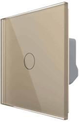 LIVOLO Intrerupator Simplu Cap Scara / Cruce cu Variator si Touch LIVOLO - Serie Noua, auriu, VL-FC1SD2-2G-13 (VL-FC1SD2-2G-13)