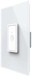 LIVOLO Intrerupator Simplu cu Touch Livolo cu Rama Din Sticla 1M, Zigbee - Serie Noua, alb, VL-FC1Z-1WP-11 (VL-FC1Z-1WP-11)