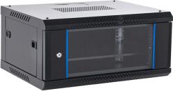 AsyTech Rack perete 4U 19'' 600x450, capacitate incarcare 60 Kg, negru - ASYTECH Networking ASY-4U-6045WL (ASY-4U-6045WL) - fluxone