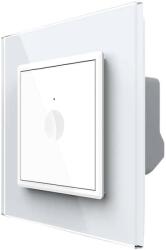 LIVOLO Intrerupator Simplu cu Variator si Touch LIVOLO cu Rama Din Sticla, Protocol Zigbee, Alb, , VL-FC1D2Z-2WP-11 (VL-FC1D2Z-2WP-11)