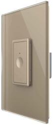 LIVOLO Intrerupator Simplu cu Touch Livolo cu Rama Din Sticla 1M, Zigbee - Serie Noua, auriu, VL-FC1Z-1AP-13 (VL-FC1Z-1AP-13)
