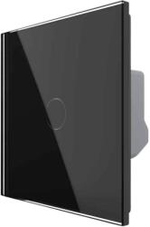LIVOLO Intrerupator Simplu Wireless si Variator LIVOLO cu Touch Din Sticla - Serie Noua, negru, VL-FC1D2R-2G-2B (VL-FC1D2R-2G-2B)