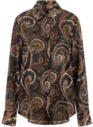 GUESS Cămaşă Ls Clarisse Oversize W5BH78W2770 p1wt umber paisley print (W5BH78W2770 p1wt umber paisley print)
