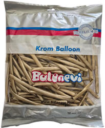 Balonevi Modellező lufi - Króm arany 50db/cs