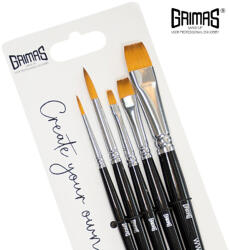 Grimas Make Up Grimas Profi ecset készlet - kerek/lapos 5 darabos