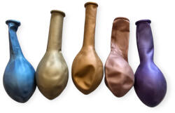 Balonevi Króm gömb lufi vegyes színek 5 db/cs 25cm