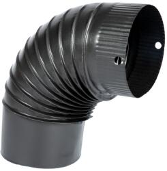 Micul Fermier Cot pentru soba pe lemne 90˚ ø130mm Gri Mat (MF-EI1027-G01)