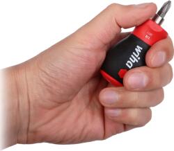 Wiha Marokcsavarhúzó, mágneses bittartós 6, 3 mm (1/4) Wiha Stubby 33738 (WH-MD/MULTI-1/STUBBY) (WH-MD/MULTI-1/STUBBY)