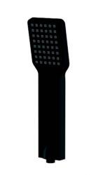 AREZZO design Design Blackfield matt fekete, szögletes kézi zuhanyfej AR-8806