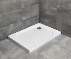 Radaway Delos D 90x75 cm lapos, szögletes, aszimmetrikus akril zuhanytálca + ajándék szifonnal