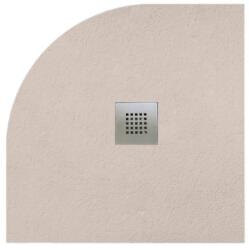 Radaway Kios A 90x90 cm íves, lapos, műmárvány zuhanytálca, 4 színben választható + ajándék szifonnal