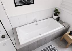 KALDEWEI Cayono Duo 180x80 cm szögletes, középlefolyós 3, 5 mm vastag acéllemez kád