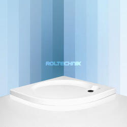 Roltechnik Roltechnik Project Line Dream Flat 80x80 cm íves, önhordó lapos zuhanytálca, Greensir merevítéssel