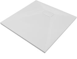 Besco Vexo Ultraslim, kőhatású, szögletes 90x90 cm zuhanytálca, fehér + szifonnal együtt