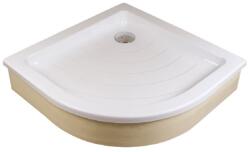 RAVAK Ronda EX íves, csempézhető zuhanytálca 80x80 cm