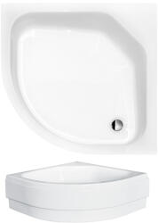 Besco Diper II. íves magas 80x80x15 cm akril zuhanytálca + előlappal együtt