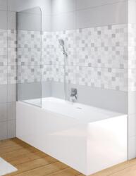 RIHO Novik Z107 kádparaván, keret nélküli, univerzális nyitás, 150x75 cm, Riho Shield vízkőmentes üvegbevonattal