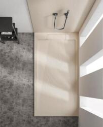 AREZZO design Design Stone 90x120 cm kőhatású, lapos, csúszásmentes öntöttmárvány zuhanytálca, 4 színben választható