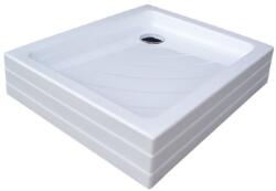 RAVAK Aneta PU szögletes, önhordó zuhanytálca előlappal együtt 75x90 cm