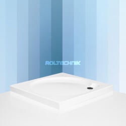 Roltechnik Roltechnik Project Line Aloha Flat 80x80 cm szögletes, önhordó lapos zuhanytálca, Greensir merevítéssel