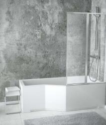 Besco Ambition Premium 2 80, 5x140 cm, 2 részes kádparaván, falra hajtható