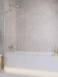 Radaway Idea PNJ 80 fix kádparaván, átlátszó üveggel, Easy Clean bevonattal, króm