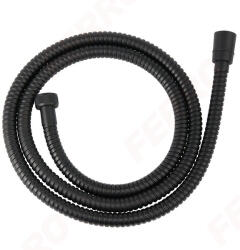 FERRO Fekete acél zuhany gégecső 150 cm W33