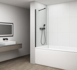 POLYSAN Fisa 70x150 cm kádparaván, fekete profillal