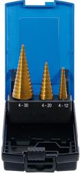 BGS technic Lépcsősfúró Készlet O 4 - 30 mm 3 db
