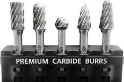 ABRABORO D 10 mm keményfém turbómaró készlet, 5 db, műanyag dobozban, inox fogazással (020348116001)